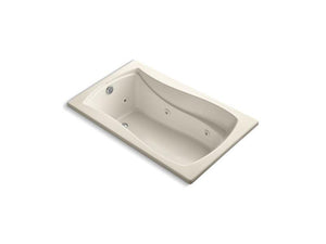 KOHLER K-1239-W1-47 Mariposa 60" x 36" drop-in whirlpool with Bask heated surface and reversible drain