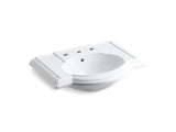KOHLER K-2295-8-0 Devonshire Bathroom sink with 8" widespread faucet holes