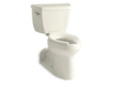 KOHLER 3578-96 Barrington Comfort Height Two-Piece Elongated 1.0 Gpf Toilet With Tank Cover Locks in Biscuit