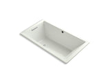 KOHLER K-1173-GW-NY Underscore Rectangle 66" x 36" drop-in BubbleMassage(TM) Air Bath with Bask heated surface and reversible drain