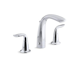 KOHLER T5324-4-BN Refinia Bath Faucet Trim With High-Arch Diverter Spout And Lever Handles, Valve Not Included in Vibrant Brushed Nickel