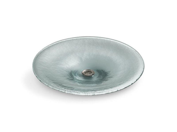 KOHLER 2367-B11 Lavinia Vessel Glass Bathroom Sink in Ice