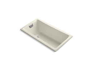 KOHLER K-852-G96-96 Tea-for-Two 60" x 32" drop-in BubbleMassage air bath with Biscuit airjet finish