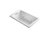 KOHLER K-1849-GVBCW-0 Underscore Rectangle 60" x 36" drop-in VibrAcoustic + BubbleMassage(TM) Air Bath with Bask(TM) heated surface and chromatherapy