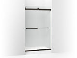 KOHLER K-706014-D3 Levity Sliding shower door, 74" H x 44-5/8 - 47-5/8" W, with 1/4" thick Frosted glass