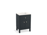 KOHLER K-33530-ASB Beauxline 24" bathroom vanity cabinet with sink and quartz top