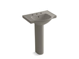 KOHLER 5266-8 Veer 24" pedestal bathroom sink with 8" widespread faucet holes