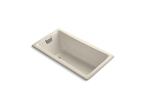 KOHLER K-852-G47-47 Tea-for-Two 60" x 32" drop-in BubbleMassage air bath with Almond airjet finish