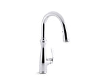 KOHLER K-560 Bellera Pull-down kitchen sink faucet with three-function sprayhead