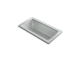 KOHLER K-1946-W1 Archer 60" x 30" drop-in bath with Bask heated surface and end drain