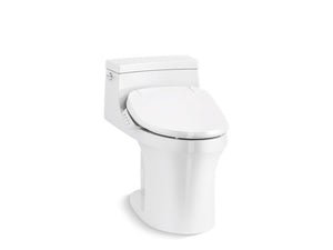 KOHLER K-5172-HC San Souci One-piece compact elongated chair height 1.28 gpf toilet with concealed trapway and hidden cord design