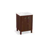 KOHLER K-99500-LG-1WE Jacquard 24" bathroom vanity cabinet with furniture legs and 2 doors