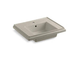 KOHLER K-2757-1-G9 Tresham 24" pedestal bathroom sink basin with single faucet hole