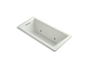 KOHLER K-1822-GVBCW-0 Underscore Rectangle 66" x 32" drop-in VibrAcoustic + BubbleMassage(TM) Air Bath with Bask(TM) heated surface and chromatherapy
