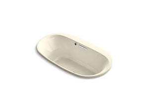KOHLER K-5715-W1-47 Underscore Oval 66" x 36" drop-in bath with Bask heated surface