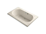 KOHLER K-1418-GW-47 Memoirs 72" x 42" drop-in BubbleMassage air bath with Bask heated surface and reversible drain