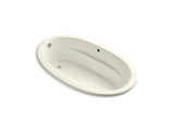 KOHLER K-1163-W1 Sunward 60" x 42" oval drop-in bath with Bask heated surface and end drain