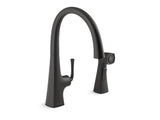 KOHLER K-22064 Graze Single-handle kitchen sink faucet with two-function sidesprayer