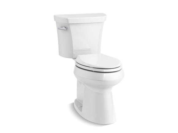 KOHLER 76301-0 Highline Comfort Height Two-Piece Elongated 1.28 Gpf Chair Height Toilet in White