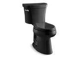 KOHLER 3949-7 Highline Comfort Height Two-Piece Elongated 1.28 Gpf Chair Height Toilet With 14" Rough-In in Black