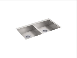 KOHLER K-25940 Vault 32" undermount double-bowl kitchen sink