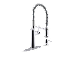 KOHLER 10651-SD-CP Sous Pull-Down Kitchen Faucet in Polished Chrome