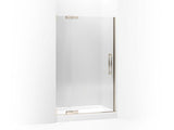 KOHLER 705728-L-ABV Finial Pivot Shower Door, 72-1/4" H X 45-1/4 - 47-3/4" W, With 3/8" Thick Crystal Clear Glass in Anodized Brushed Bronze
