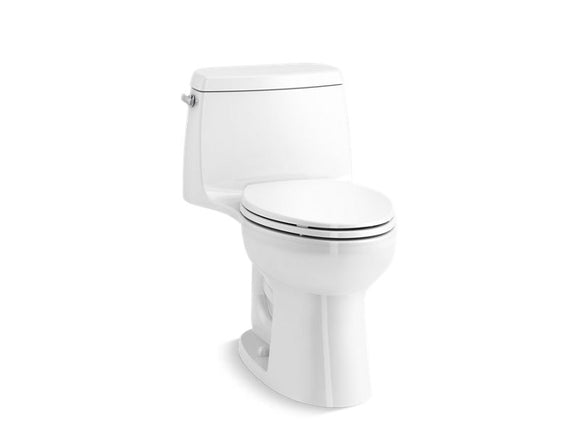 KOHLER K-30810 Santa Rosa One-piece compact elongated 1.28 gpf toilet with Revolution 360 swirl flushing technology