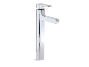 KOHLER 10861-4-CP Singulier Tall Single-Hole Bathroom Sink Faucet in Polished Chrome