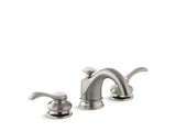 KOHLER 12265-4-BN Fairfax Widespread Bathroom Sink Faucet With Lever Handles in Vibrant Brushed Nickel