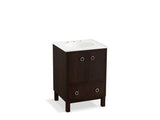 KOHLER K-99501-LG-1WB Jacquard 24" bathroom vanity cabinet with furniture legs, 2 doors and 1 drawer