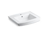 KOHLER K-2358-1 Archer Pedestal bathroom sink with single faucet hole