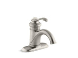 KOHLER 12181-BN Fairfax Centerset Bathroom Sink Faucet With Single Lever Handle in Vibrant Brushed Nickel