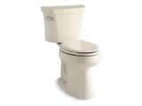 KOHLER 3889-T-47 Highline Comfort Height Two-Piece Elongated 1.28 Gpf Chair Height Toilet With Tank Cover Locks And 10" Rough-In in Almond