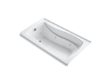 KOHLER K-1224-LW Mariposa 66" x 35-7/8" alcove whirlpool bath with Bask heated surface, integral flange, and left-hand drain