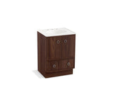 KOHLER K-99501-TK-1WE Jacquard 24" bathroom vanity cabinet with toe kick, 2 doors and 1 drawer