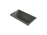 KOHLER K-1167-VBLW Underscore 60" x 30" alcove VibrAcoustic bath with Bask heated surface, integral flange, and left-hand drain
