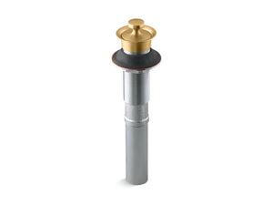 KOHLER K-7127 Bathroom sink drain with non-removable metal stopper and without overflow