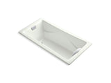 KOHLER K-863 Tea-for-Two 71-3/4" x 36" drop-in bath with end drain