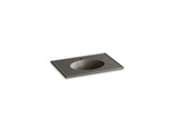KOHLER K-2796-1-G81 Ceramic/Impressions 31" oval vanity-top bathroom sink with single faucet hole