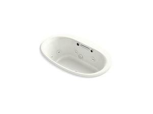 KOHLER K-5714-XH2G-0 Underscore Oval 60" x 36" drop-in whirlpool + BubbleMassage(TM) Air Bath