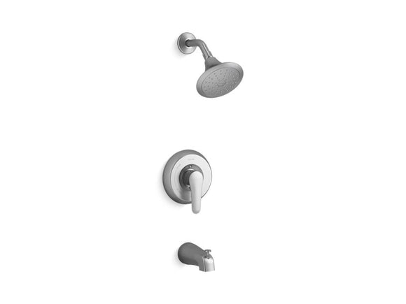 KOHLER K-TS98006-4G July Rite-Temp bath and shower trim with lever handle, slip-fit spout and 1.75 gpm showerhead