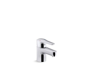 KOHLER K-97283-4 July Single-handle commercial bathroom sink faucet with grid drain