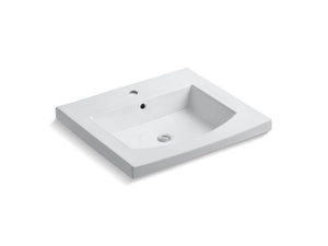 KOHLER K-2956-1-0 Persuade Curv Vanity-top bathroom sink with single faucet hole