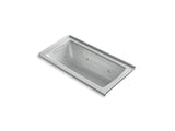 KOHLER K-1947-L Archer 60" x 30" alcove whirlpool bath with integral flange and left-hand drain