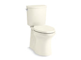 KOHLER K-90097 Irvine Comfort Height Two-piece elongated Comfort Height with ContinuousClean, skirted trapway, left-hand trip lever and Revolution 360 swirl flushing technology, seat not included