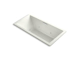KOHLER K-1835-XH2G-NY Underscore Rectangle 72" x 36" drop-in whirlpool + BubbleMassage(TM) Air Bath with center drain
