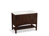KOHLER K-99568-1WB Marabou 42" bathroom vanity cabinet with 1 door and 4 drawers
