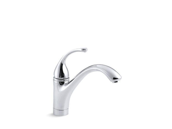 KOHLER 10415-CP Forté Single-Hole Kitchen Sink Faucet With 9-1/16