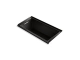 KOHLER K-1121-LW Underscore 60" x 30" alcove bath with Bask heated surface, integral flange and left-hand drain